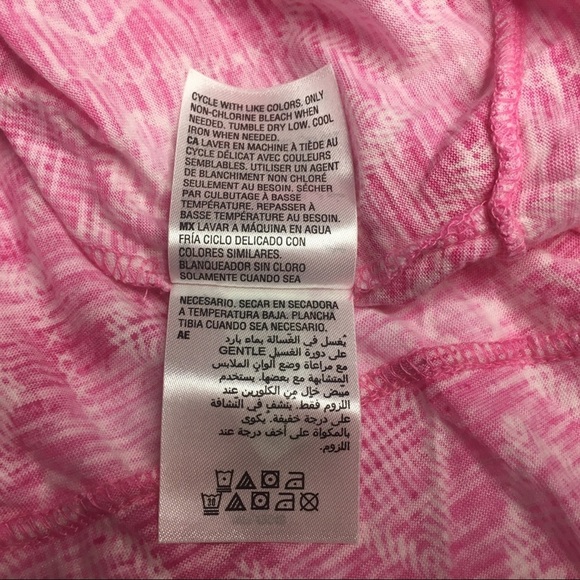 Style & Co Geometric Pink Scoop Neck Tank Top Small - Picture 8 of 8